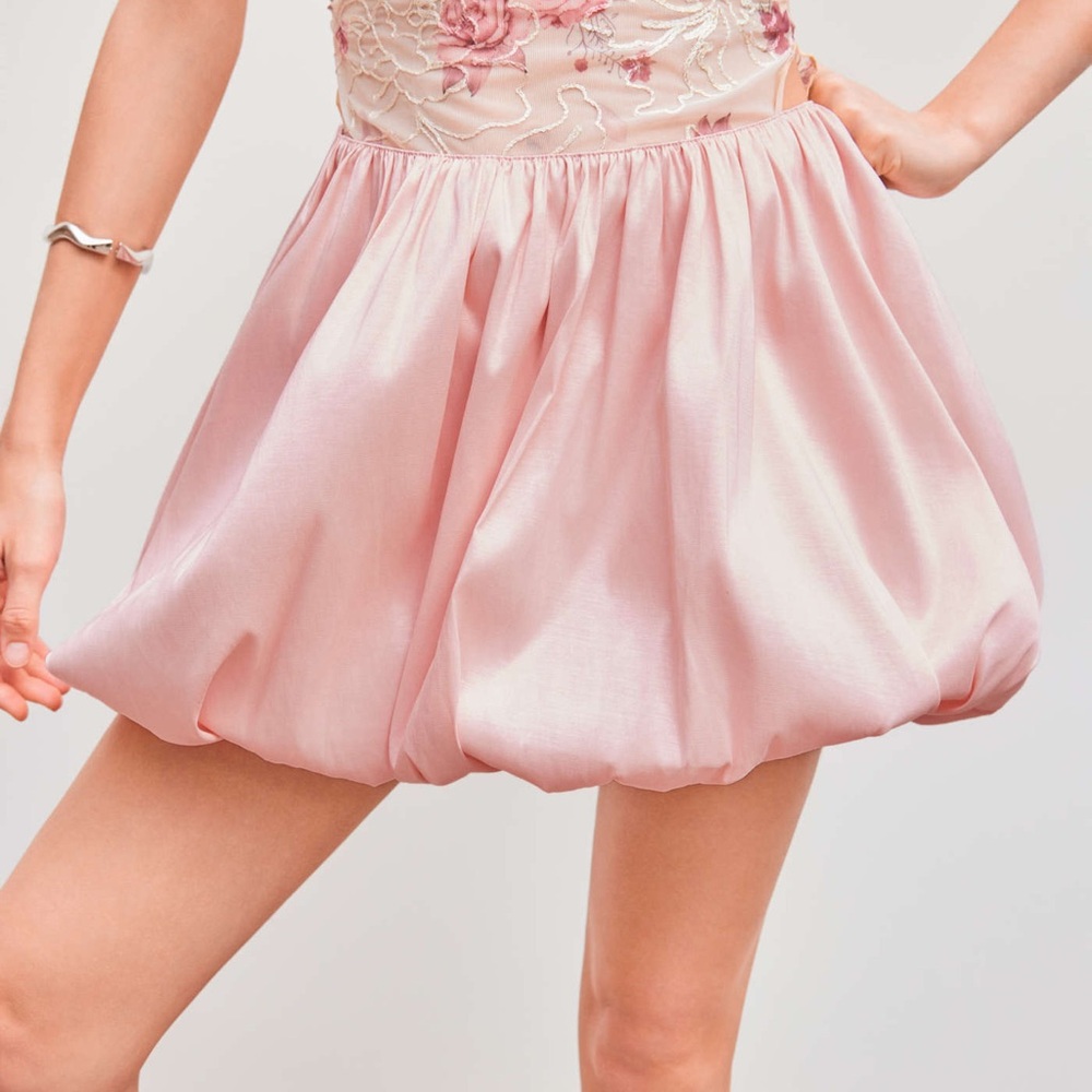Cider pink bubble skirt
